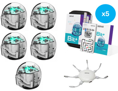 Ozobot Bit+ Kit of 5 with Charger - Complete Set